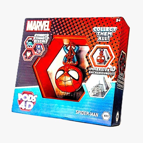 WOW! PODS 4D SPIDERMAN #411 Collectable (Marvel) Hex Pod Connectable Display NEW - Picture 1 of 5